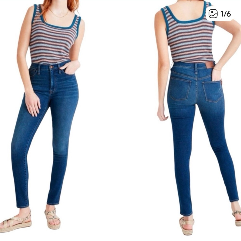 MADEWELL 10" High-Rise Roadtripper Skinny Jeans - Size 25T